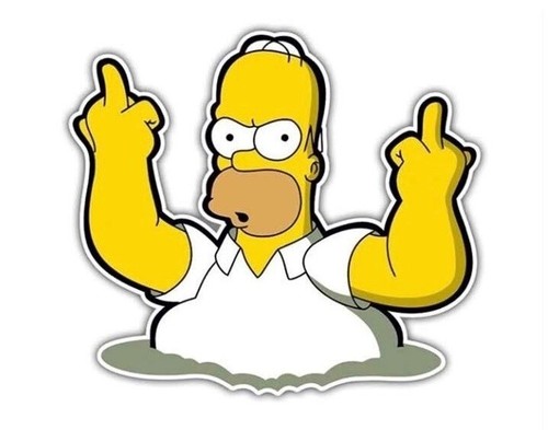 Adesivo homer simpson - homer, cm