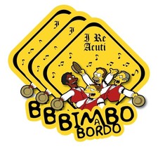 x3 Adesivo per Auto Bimbo a