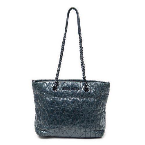 Miu chain zip tote - miu,
