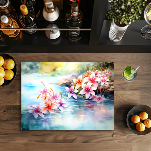 Fiori acqua tagliere in - acqua,,