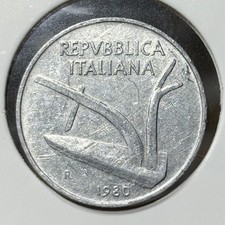 Italia 10 lire dieci 1980