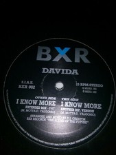 BXR davida i know more disco