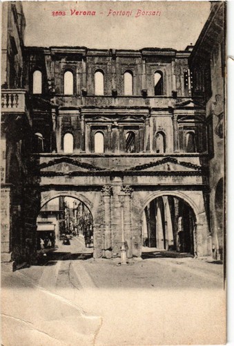 Cpa verona portoni borsari - verona,