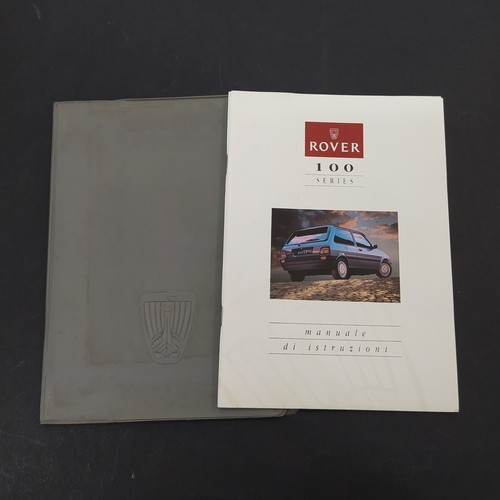 Rover 100 manuale istruzioni - rover, d'istruzioni