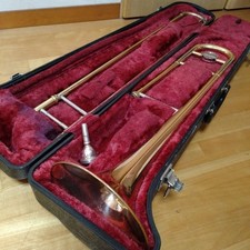 Trombone tenore Yamaha YSL-455G YSL455G con custodia rigida testato usato Giappone