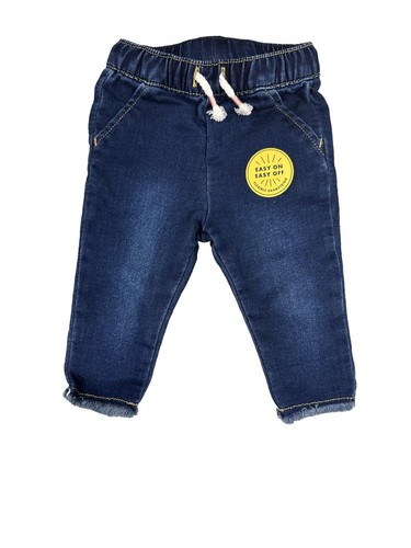 Pantaloni denim con bordo - pantaloni,