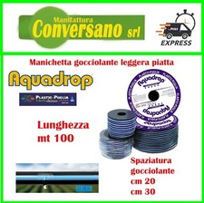 MANICHETTA GOCCIOLANTE PIATTA PER IRRIGAZIONE  MTL 100 Passo 20-30cm.