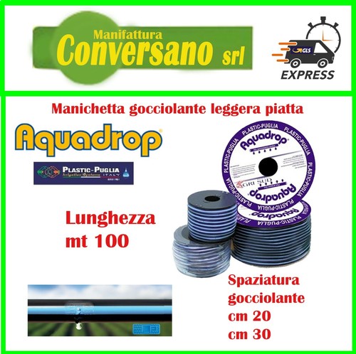 Manichetta gocciolante piatta - gocciolante,