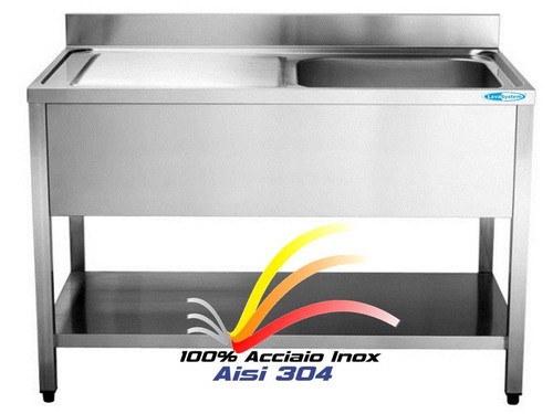 Lavello cm140x60x85 acciaio - cm140x60x85,