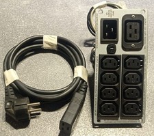 PANNELLO CON 8 PRESE USCITA VDE IEC 10A INGRESSO CA IEC320 15 A CON CAVETTO COMP