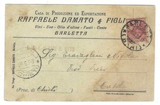 DAMATO BARLETTA UVE VINI OLIO OLIVA FUSTI CON LISTINO PREZZI VIAG. 1928 FP #1644