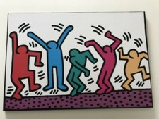 Artopweb Pannelli Decorativi Haring Senza Titolo Quadro, Legno, Multicolore