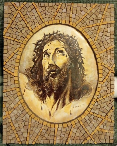 Cristo incoronato dipinto - cristo,