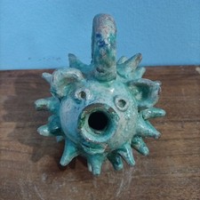 CERAMICA SEMINARA SMALTATA RICCIO VINTAGE VIETRI BURGIO GROTTAGLIE DESIGN RARO