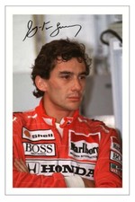 Ayrton senna autografo firmato - ayrton,
