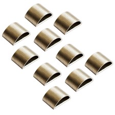 10x 3/4 Contrabbasso Nichel Argento Arco Ferrula Mezzo Semicerchio Materiale Creazione