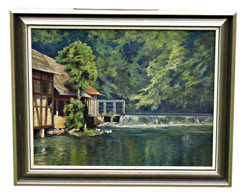 Quadro olio tavola - quadro,