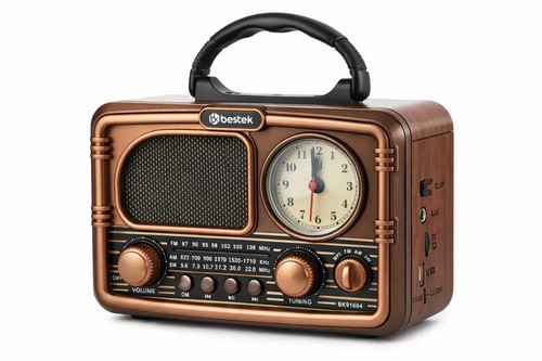 Radio vintage retro orologio - retro,
