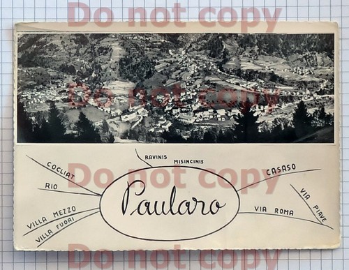 Cartolina paularo panorama - cartolina,