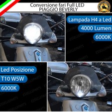 KIT A LED PIAGGIO BEVERLY TOURER ANABBAGLIANTE ABBAGLIANTE H4 POSIZIONE T10