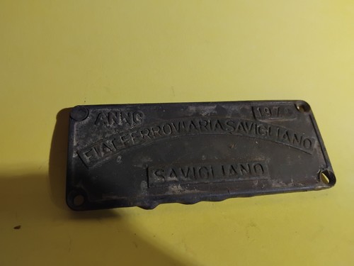 Targa fiat ferroviaria - fiat,