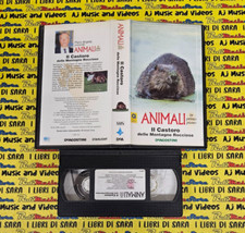 VHS film ANIMALI in primo piano IL CASTORO piero angela 1995 DeA 1 APP 23 (F41)