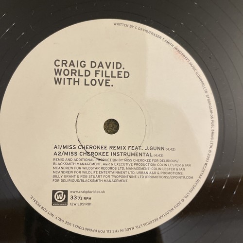Craig david world filled - -,