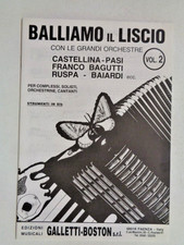 BALLANDO IL LISCIO con le grandi orchestre - SPARTITO