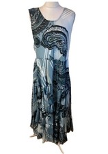 Maxi abito Omai blu grigio