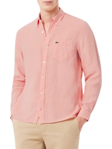 Lacoste camicia lino uomo - camicia,
