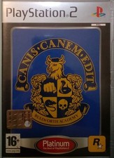 Canis Canem Edit [Platinum] Rockstar Games PS2 completo manuale-CD-Poster