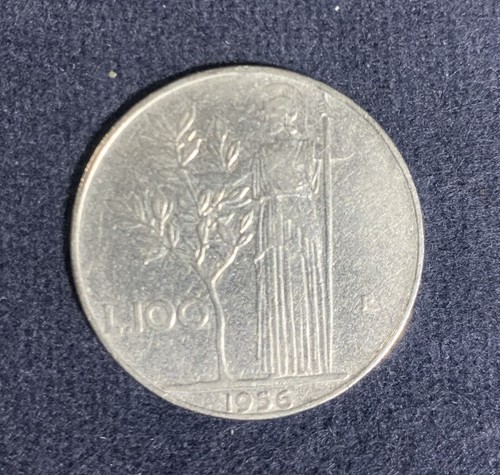Moneta 100 lire - lire, 1956 