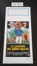 LD147 locandina originale LA LEGGENDA DEL RUBINO MALESE prima ed.1985 MARGHERITI