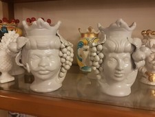 COPPIA TESTE DI MORO SICILIANA