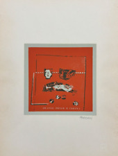 BACOSI MANLIO (Perugia 1921 - 1998) Opera Grafica Litografia Firma cm 50x35 Rara