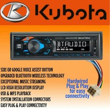 Kubota Radio AM FM USB Aux Bluetooth RTV RTX 1100c Spina Cablaggio B2650 X1100C 