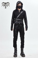 Pantaloni dritti uomo punk