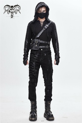 Pantaloni dritti uomo punk