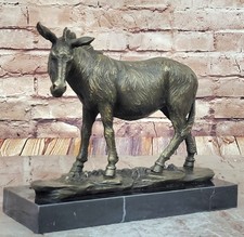 Raro Vintage Scultura Asino In