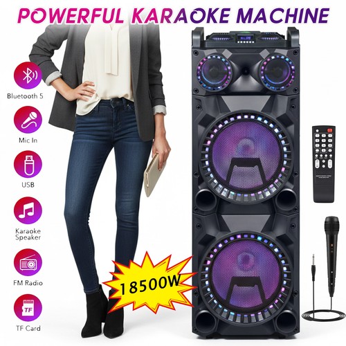 Doppio woofer portatile fm - 12",