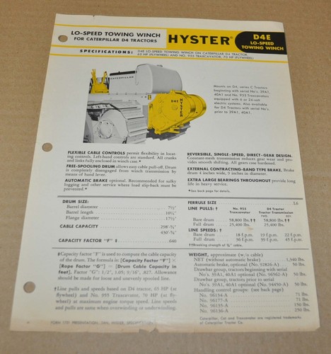 Hyster d89a verricello traino - verricello,
