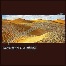 QUADRO MODERNO TELA 100x50 ARREDO  DESERTO SAHARA EGITTO SABBIA PAESAGGIO
