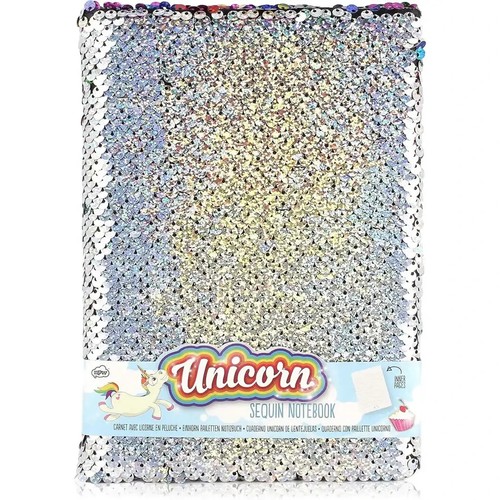 Quaderno con paillettes