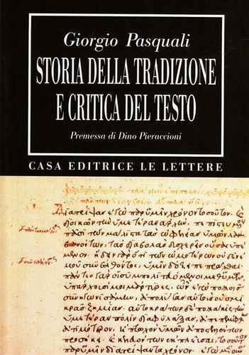 Storia della tradizione - , e
