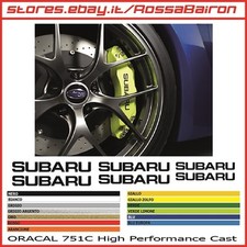 KIT 6 ADESIVI SUBARU PINZE FRENO BRAKE CALIPER - DECALS STICKERS AUFKLEBER