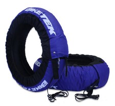 BIKETEK SUPERMOTO SUPERMOTARD SET SCALDA PNEUMATICI CERCHIO ANTERIORE E POSTERIORE RUOTE 17"