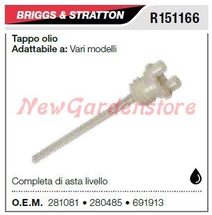 Tappo olio tagliaerba - tappo, b&s