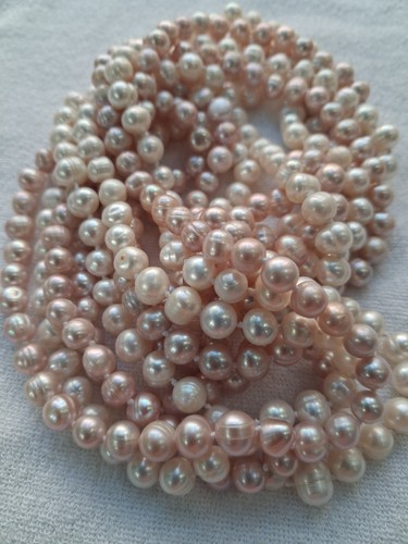 Collana doppia perle fiume - doppia, di