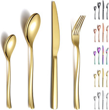 Set Di Posate in Oro 24 Pezzi
