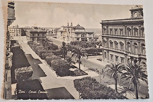 Bari antica cartolina corso - bari,